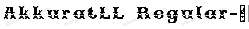 AkkuratLL Regular字体转换